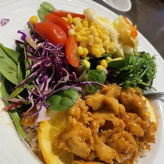 VB1. Orange Vegan Chicken Bowl