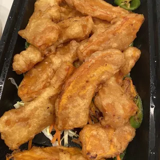 Fried Pumpkin w/ Salt &Chlili Peppers