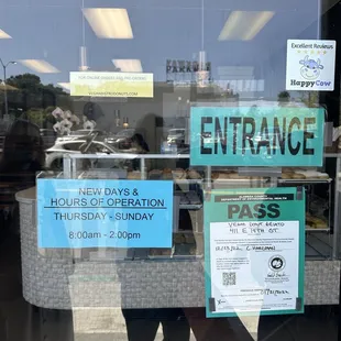 New hours is Thursday to Sunday 8am to 2pm