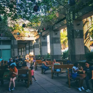 outside, ramen and noodles