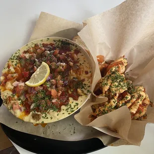 Shrimp &amp; grits, Cauliflower