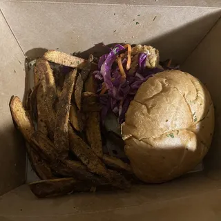 Honey Drip Seitan Sandwich