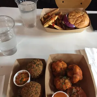 Smoked Portobello Beyond Burger + Fries