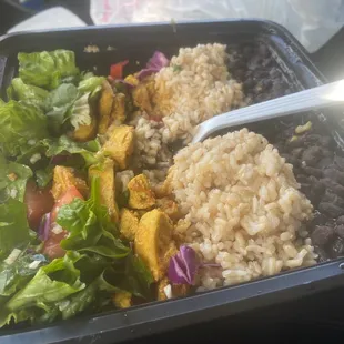 Spicy Curry Tofu Combo Plate