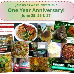 Join us for our One Year Anniversary celebration!