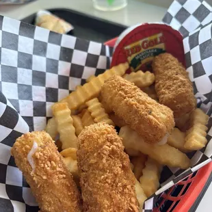 fish and chips, fish, seafood, food