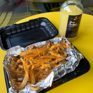 Fries Spicy pineapple juice