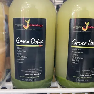 Hand made cold press juices