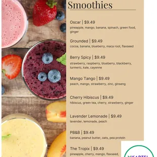 Check out our new Smoothies !