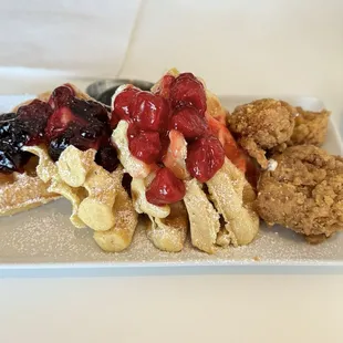 Vegan Chicken &amp; Waffles $19.99