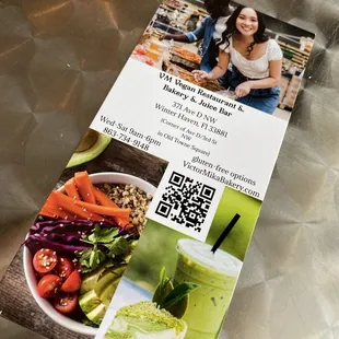 Menu front