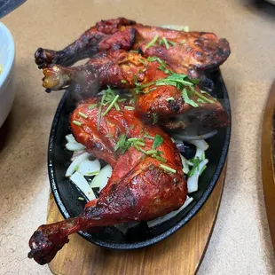 chicken wings and fried chicken, food