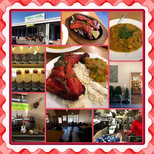 Montage of images from Vegan N&apos; Chicken