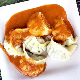 Vegan momo (dumplings)