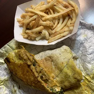 Mushroom Melt &amp; Fries