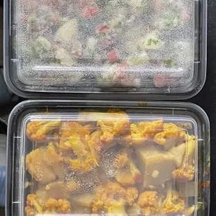 Potato Salad Cauliflower and Potatoes Tabouli Salad Spicy Hummus