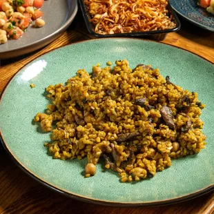 Bulgur and Mushroom Pilaf