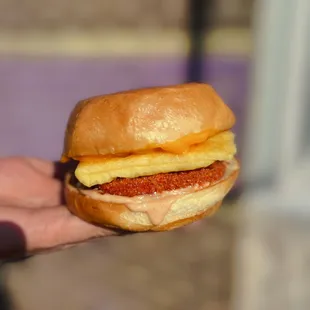 Stevie Chix Breakfast Sandwich
