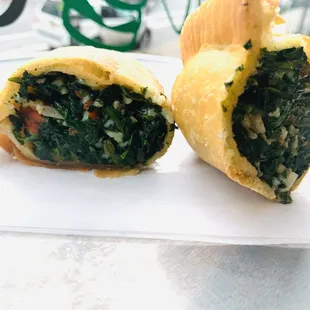 Cheezy Spinach Empanadas