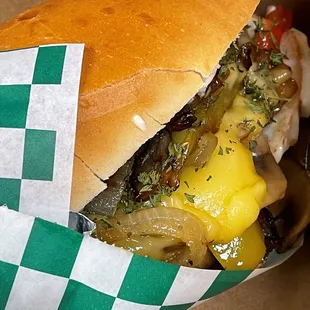 a sandwich in a wrapper