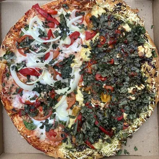 1/2 and 1/2 pizza - Michaelangelo (Special) and #1 I think??