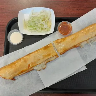 Machete Quesadilla, a 19" long quesadilla.