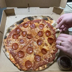 Pepperoni pizza