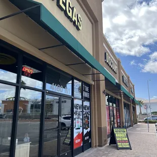 the front of the store
