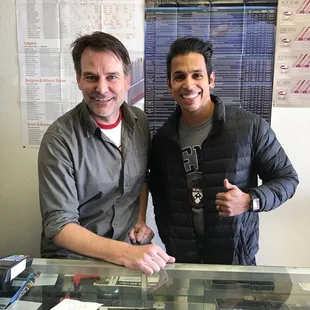 Steve and Satya (my husband)