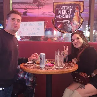 Bartender and her boyfriend