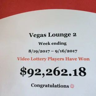 Big payouts!!!!