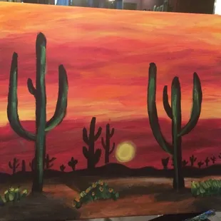 This was so much fun. Never painted anything other than paint by numbers.