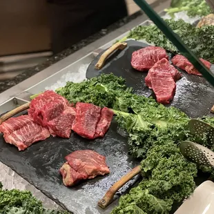 steaks and broccoli
