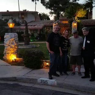 The house from "Casino" with owner and our tour guide