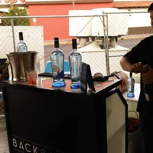 Bar at VIP yelp tent @ Vegas StrEATS Festival - 4/13/13