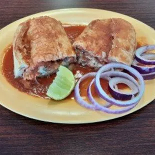 Torta Ahogada with the Authentic Guadalajara Style Artisan Bread.