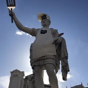 Outside Caesars Palace