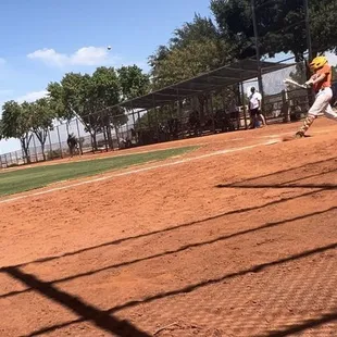 After having gone to Vegas Valley batters box, my son had a lot of hits the next day.