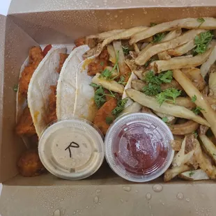 Buffalo Cauliflower tacos so delish!! 07/15/21