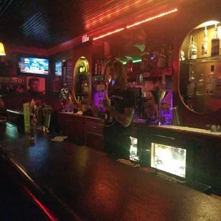 a man sitting at the bar