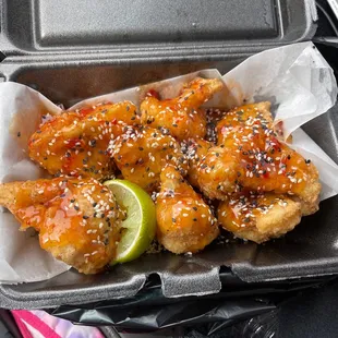 Thai chili cauliflower wings