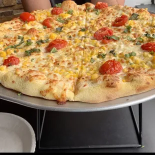 Coconut Corn Pizza