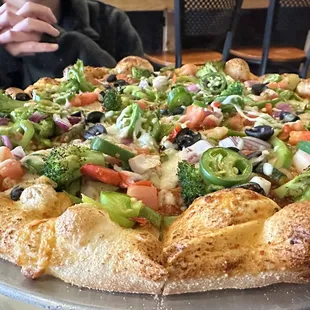 Garden Veggie Manchurian Pizza