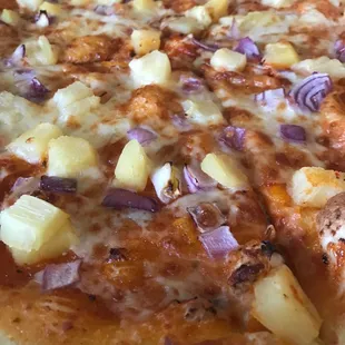 Hawaiian Manchurian Pizza