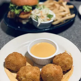 Vegan Mac &amp; Cheese Bites, Blue Plate Special