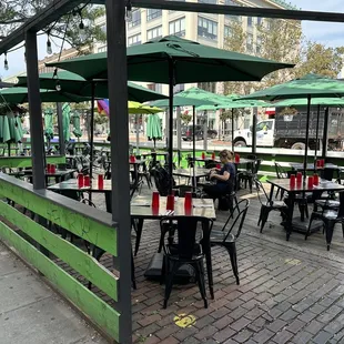 Outdoor seating available
