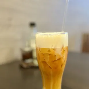 B10. Thai Ice Tea (made with oat milk)