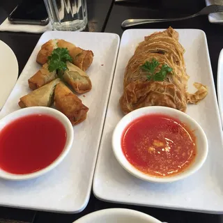 A1. 3 Piece Vegetable Spring Rolls