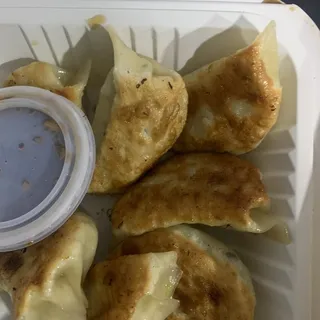 A2. 8 Piece Homemade Vegetarian Pot Stickers