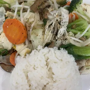 Buddha (mixed veggies and tofu)